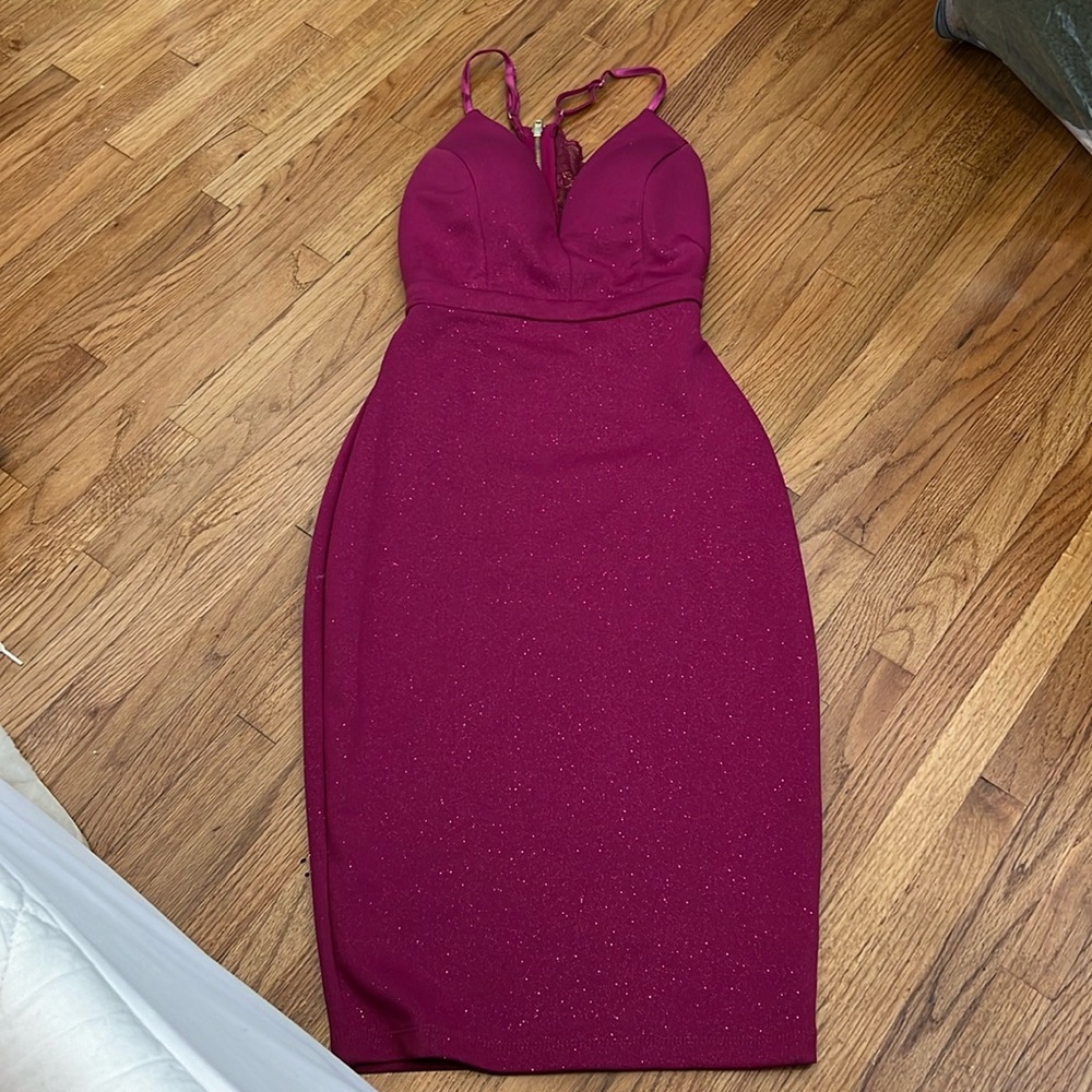 Midi Magenta Formal Dress